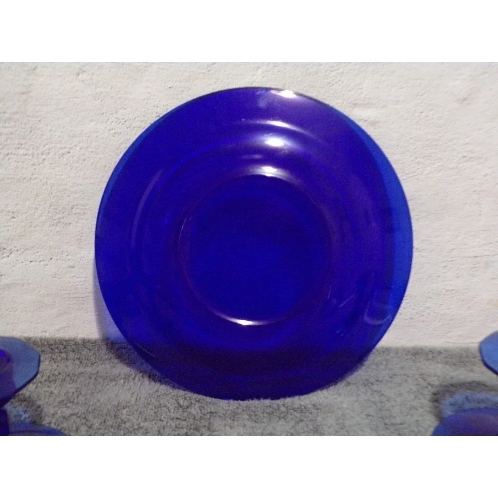 Vintage Cobalt Blue Candle Holders &‎ Plate Center Pieces